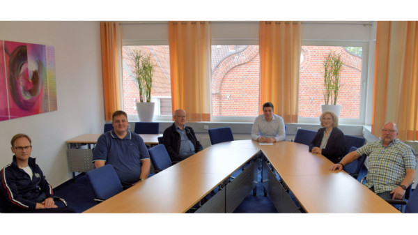 v.l.n.r.: Christian Schütz, Tobias Munsch, Georg Tranel, Alexander Kassner, Dr. Daniela De Ridder, Johannes Hessel
