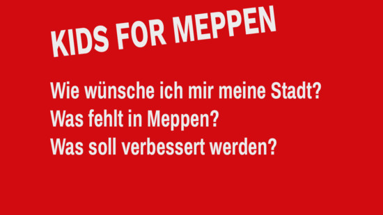 Shriftzug "Kids for Meppen"